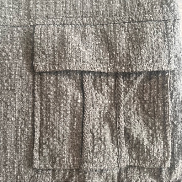 Sanctuary Utility Jacket Green Lightweight Full Zip Ramie Cotton Medium LIKE NEW - Picture 3 of 7